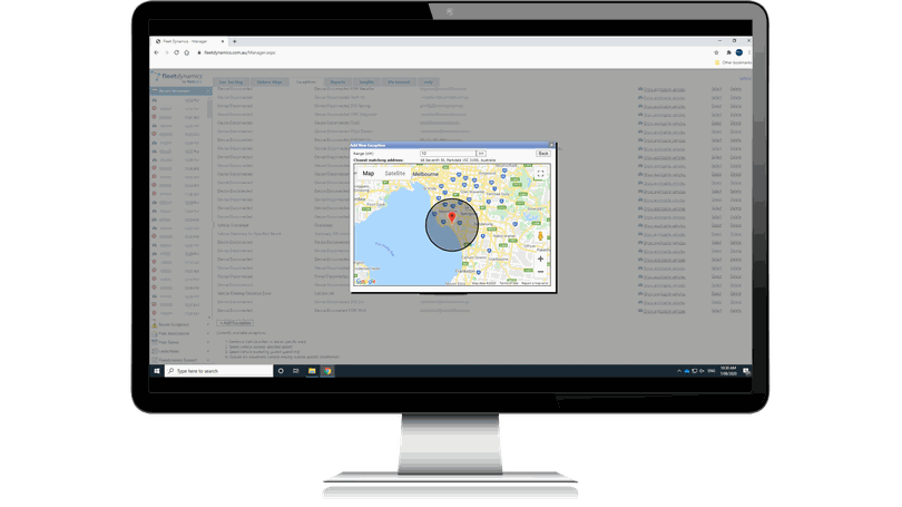 Fleetdynamics Portal Screen Example 3